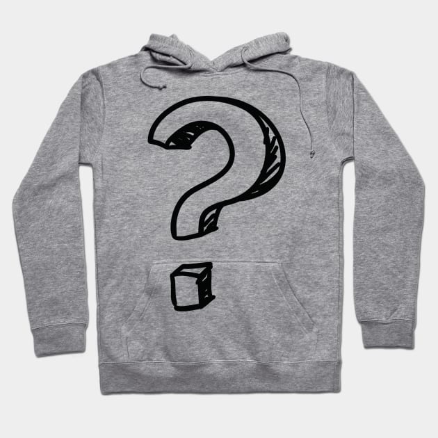 Question Mark Black Hoodie by SzlagRPG